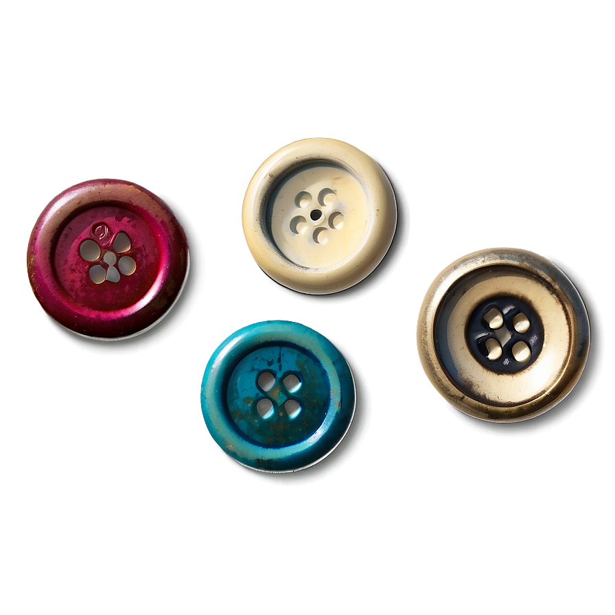 Vintage Buttons Assortment PNG hhb75 PNG with transparent background