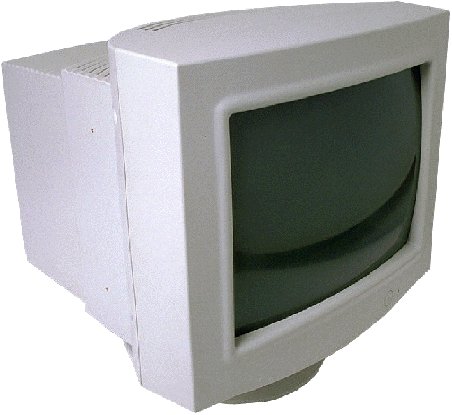 Vintage C R T Monitor Isolated