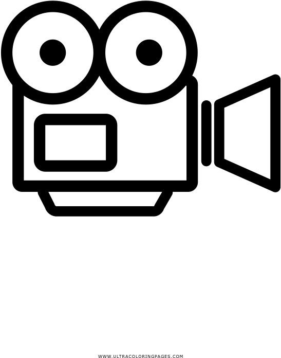 Video Camera Coloring Page - Video Illustration Maker, HD Png Download PNG with transparent background