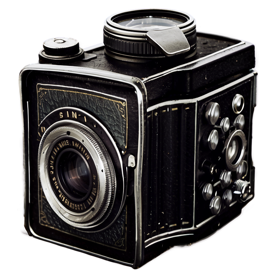 Vintage Camera Top View Png Qun