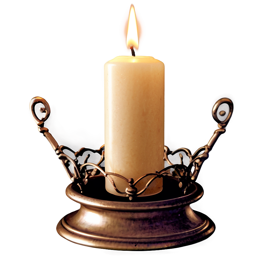 Vintage Candle Holder PNG vng PNG with transparent background