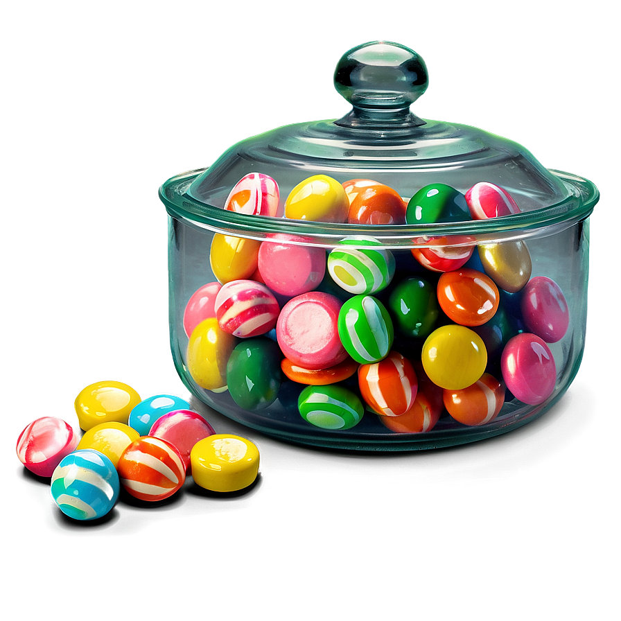 Vintage Candy Jar Png Snb