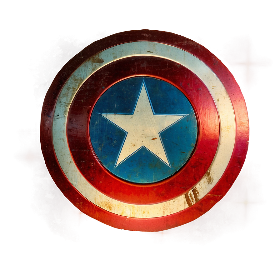 Vintage Captain America Poster PNG drw61 PNG with transparent background