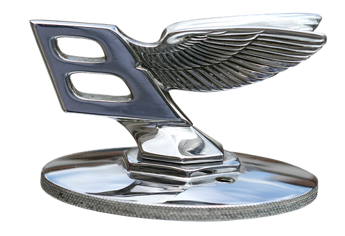 Vintage Car Hood Ornament PNG with transparent background