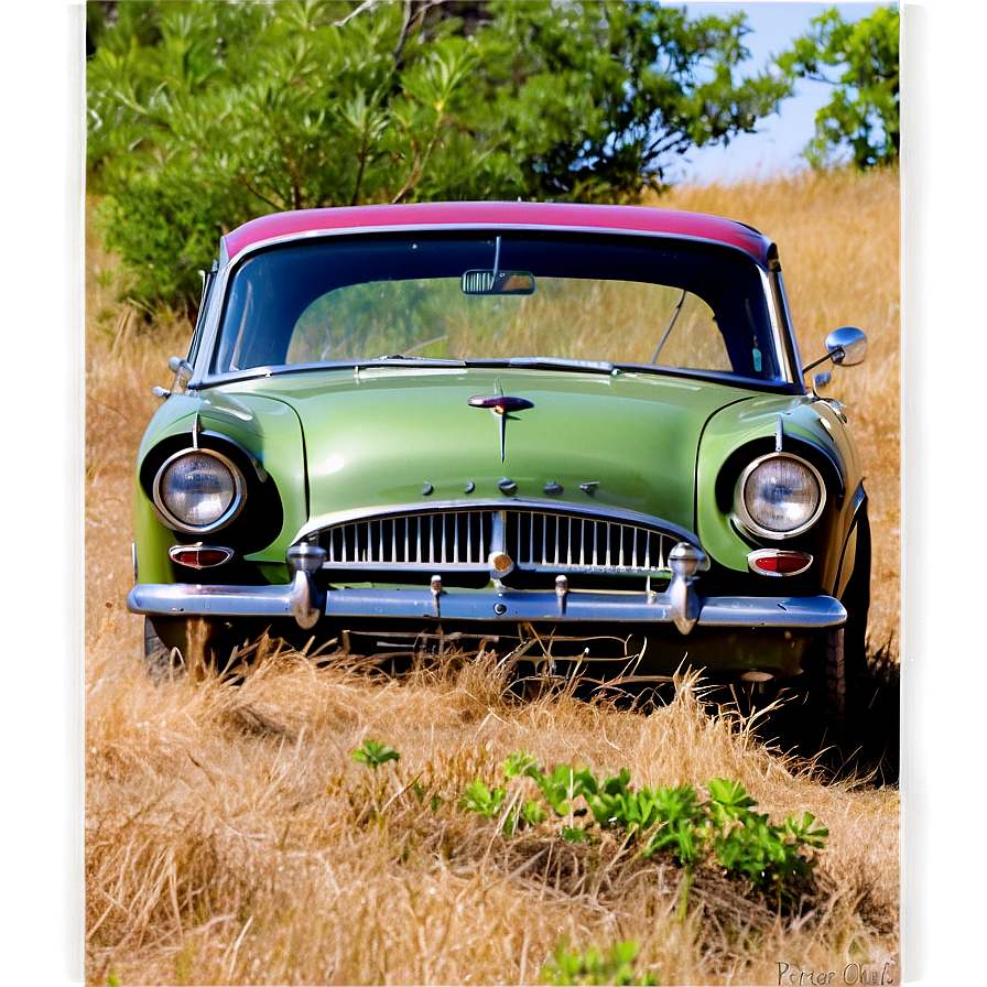 Vintage Car In The Countryside Png 06252024