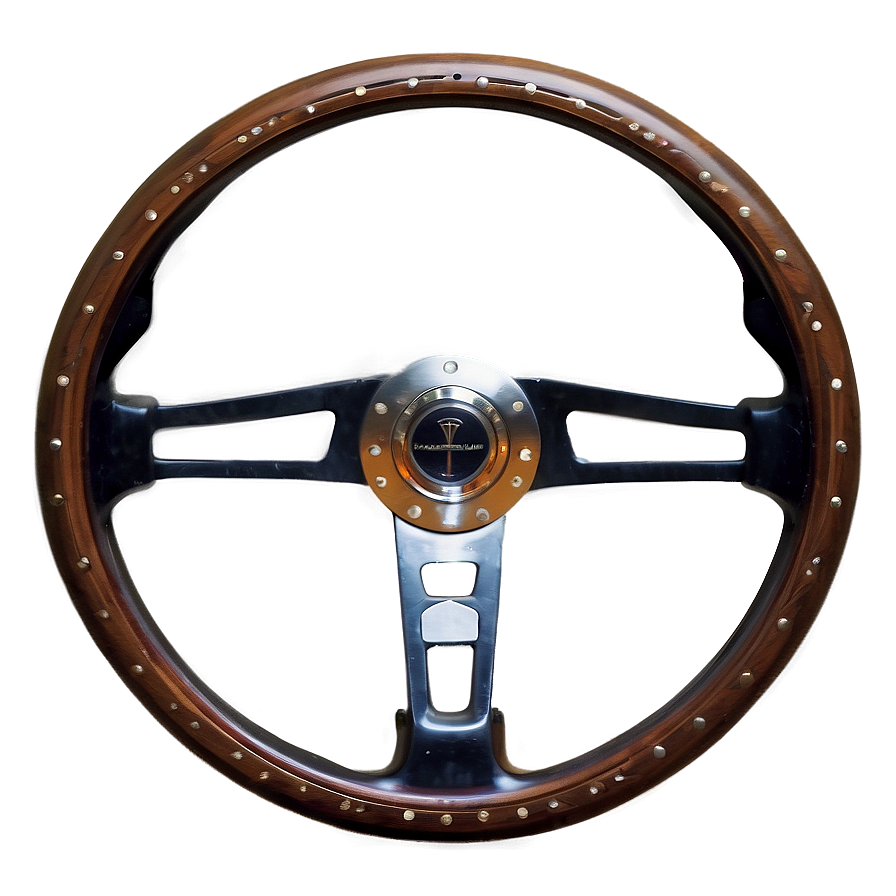 Vintage Car Steering Wheel PNG 05252024 PNG with transparent background