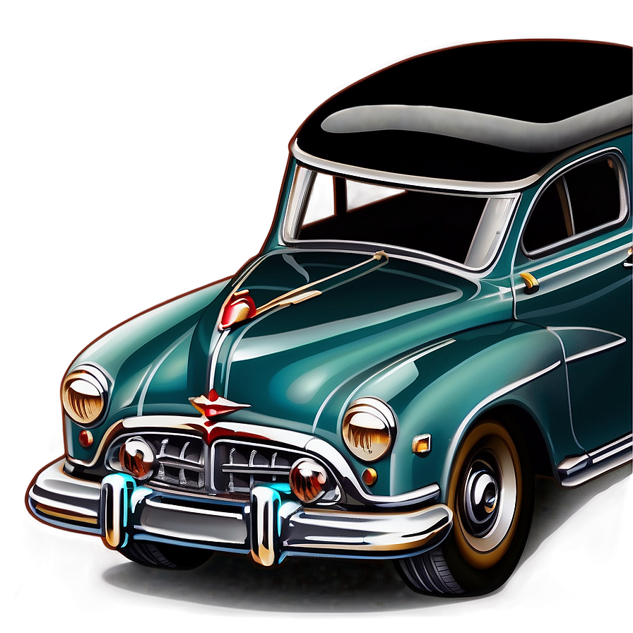 Vintage Car With Elegant Detailing Png 06252024