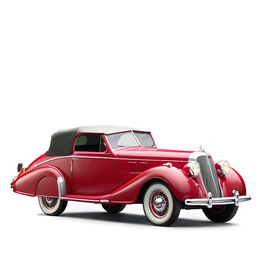 Vintage Car With Elegant Detailing Png Dsj