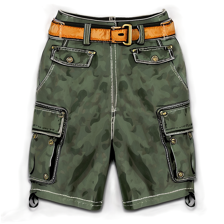 Vintage Cargo Shorts Png 06282024