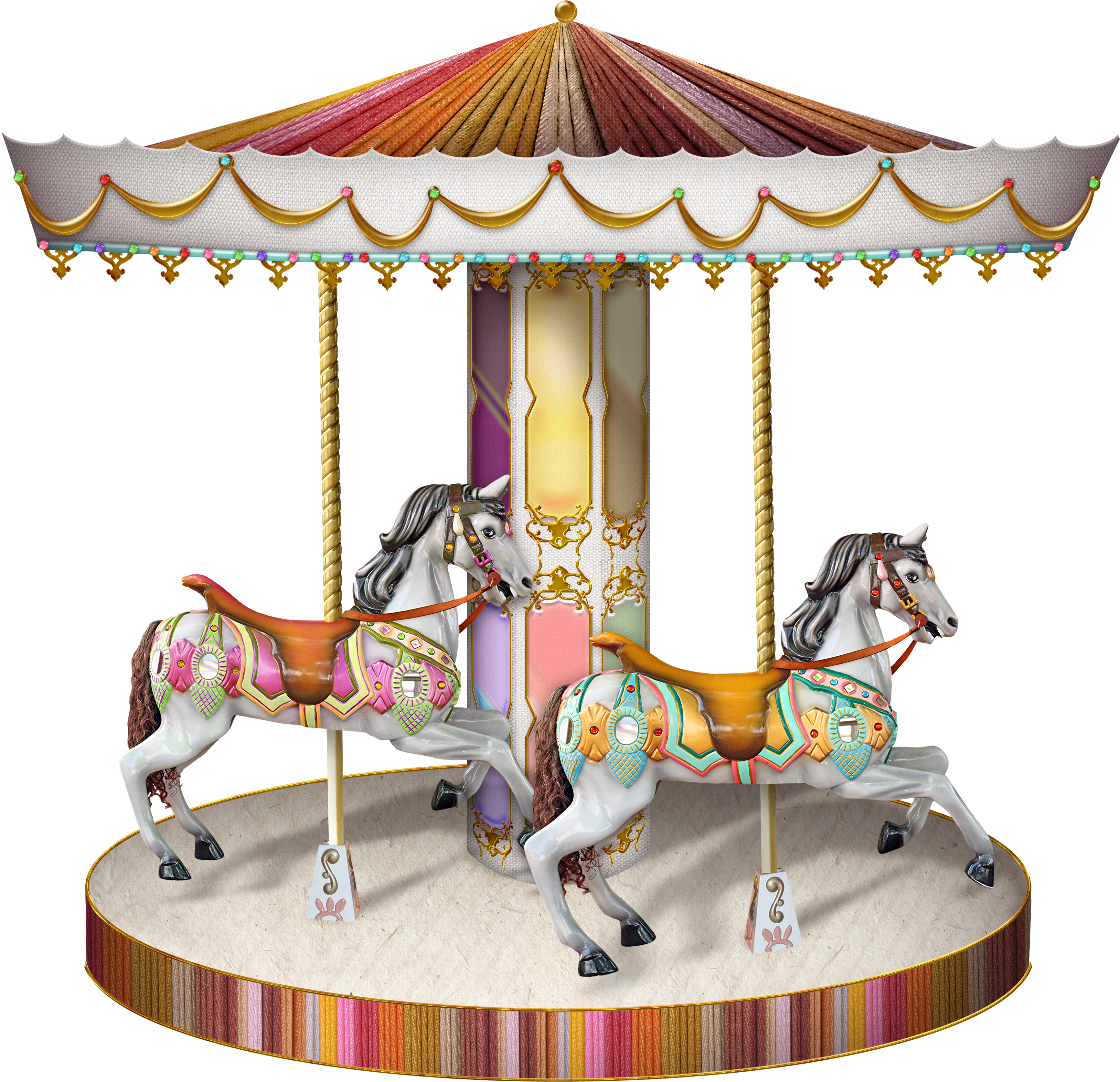 Vintage Carousel Horses