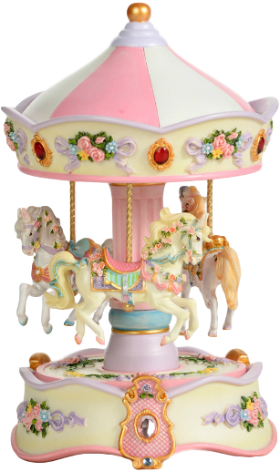 Vintage Carousel Music Box