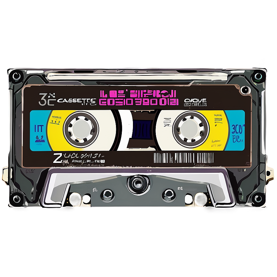 Vintage Cassette Tape PNG 05252024 PNG with transparent background