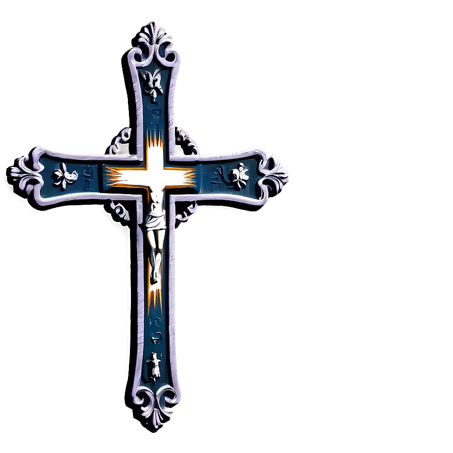 Vintage Catholic Cross Logo Png 78