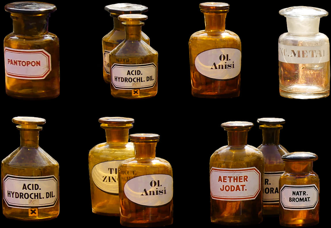 Transparent Ink Bottle Png - Old Medicine Bottles Png, Png Download PNG with transparent background