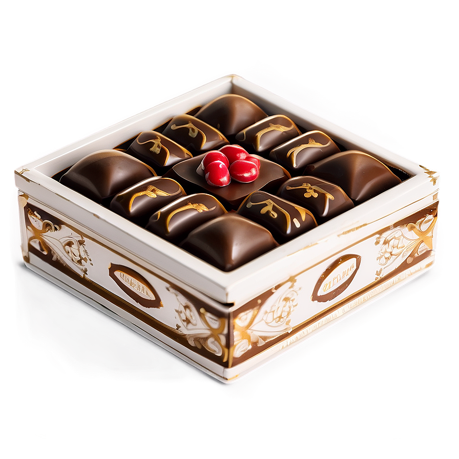 Vintage Chocolate Box Design PNG 06212024 PNG image with a transparent background, free high-resolution download