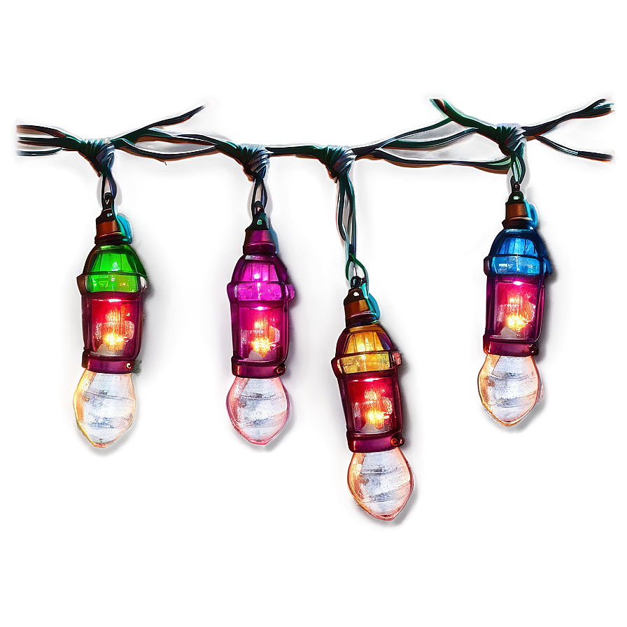 Vintage Christmas Lights PNG jmh87 PNG with transparent background