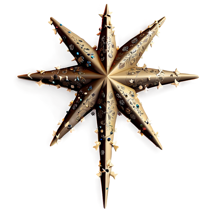 Vintage Christmas Tree Star Png Pov93