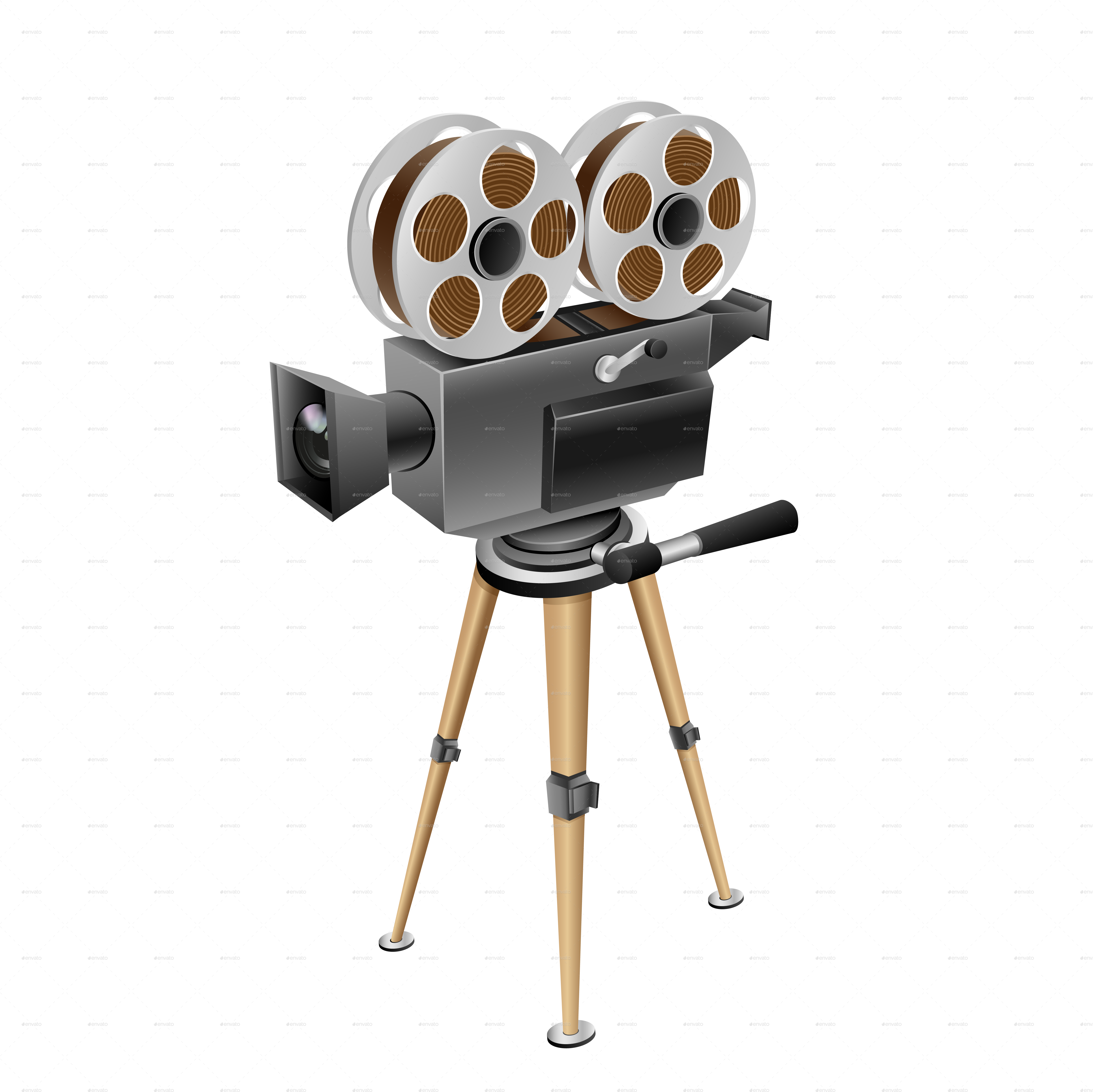Retro Camera Png - Camera Retro De Cinema, Transparent Png PNG with transparent background