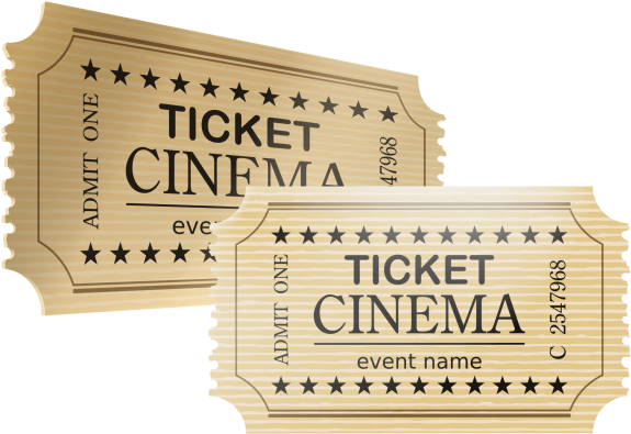 Movie Ticket Png - Transparent Movie Tickets Png, Png Download PNG with transparent background