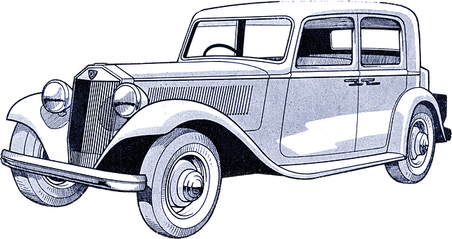 Vintage Classic Car Illustration