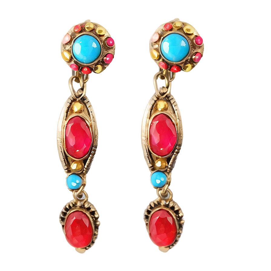 Vintage Clip-On Earring PNG 05252024 PNG image with a transparent background, free high-resolution download