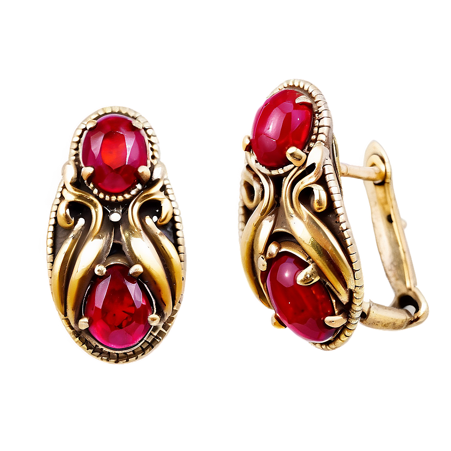 Vintage Clip-On Earring PNG 56 PNG image with a transparent background, free high-resolution download