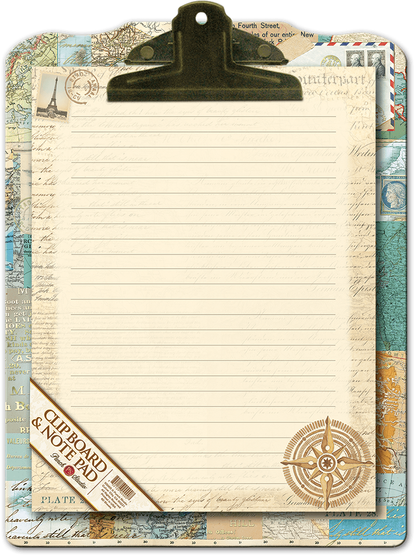 Vintage Clipboardwith Blank Paper