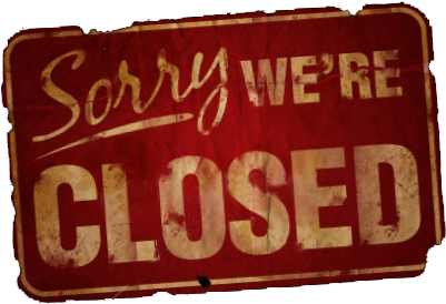 Vintage Closed Sign PNG image with a transparent background, free high-resolution download