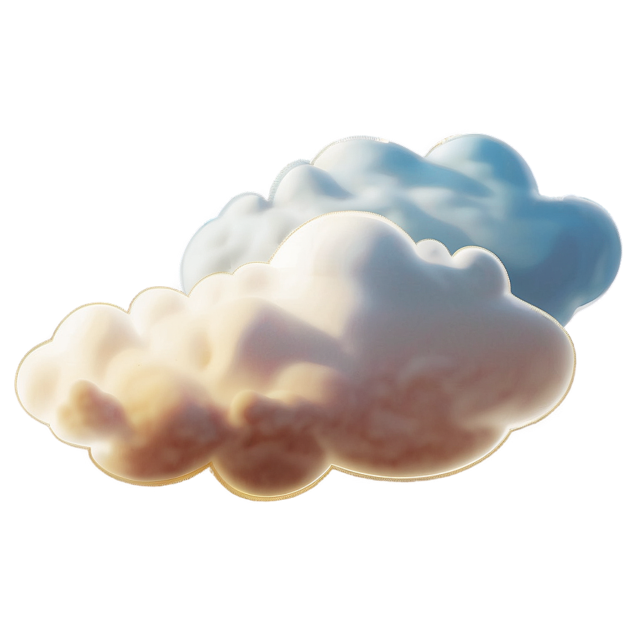 Vintage Cloud Vector Drawing Png Qei