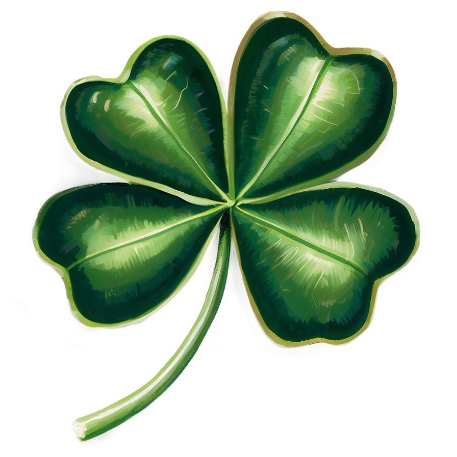 Vintage Clover Png Ink