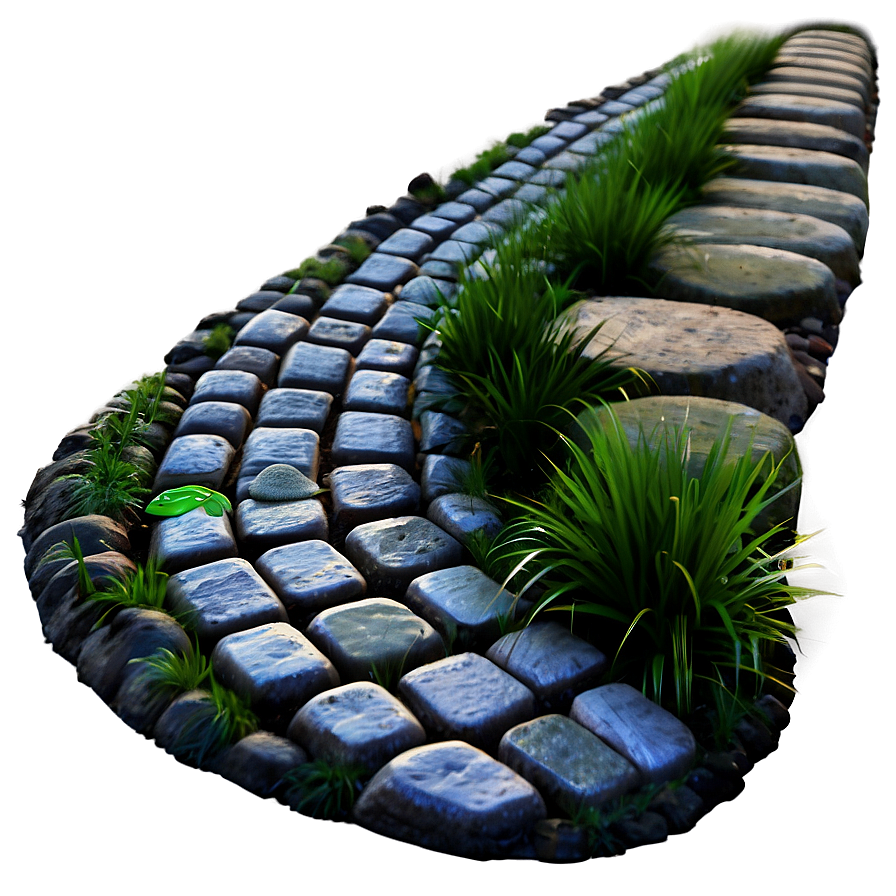 Vintage Cobblestone Path Png 82