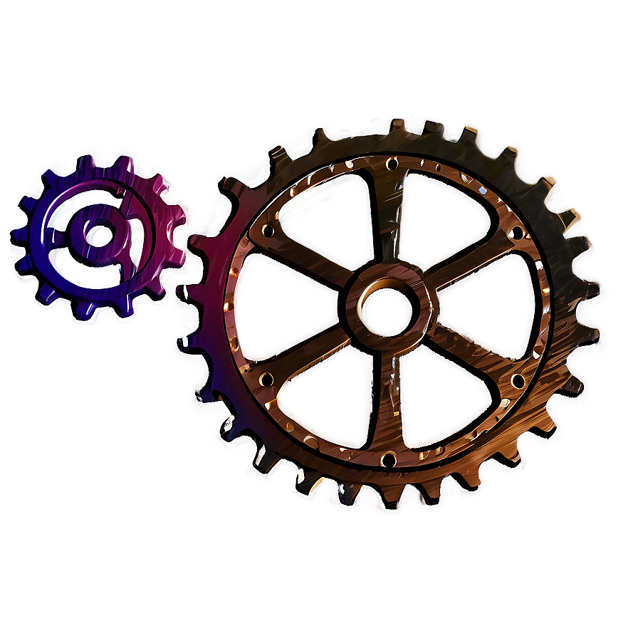 Vintage Cog Design Png 06262024