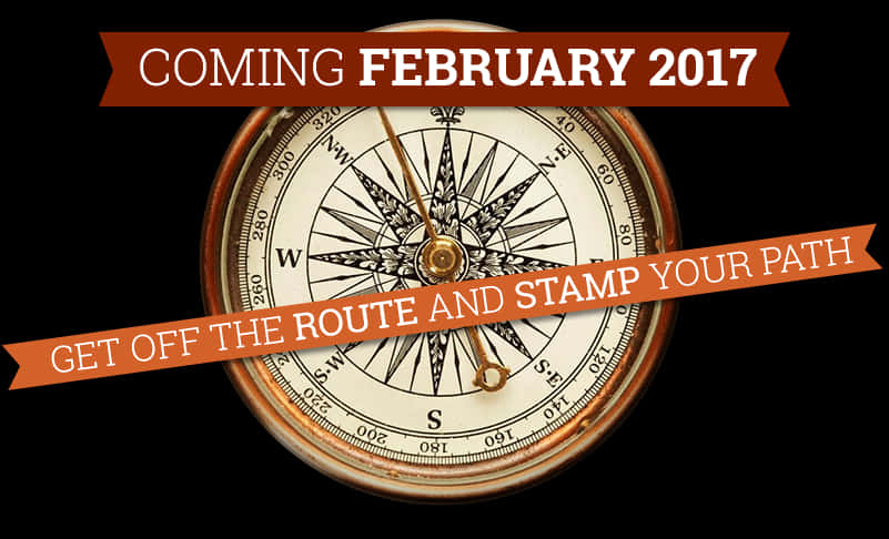Vintage Compass Announcement February2017 PNG with transparent background
