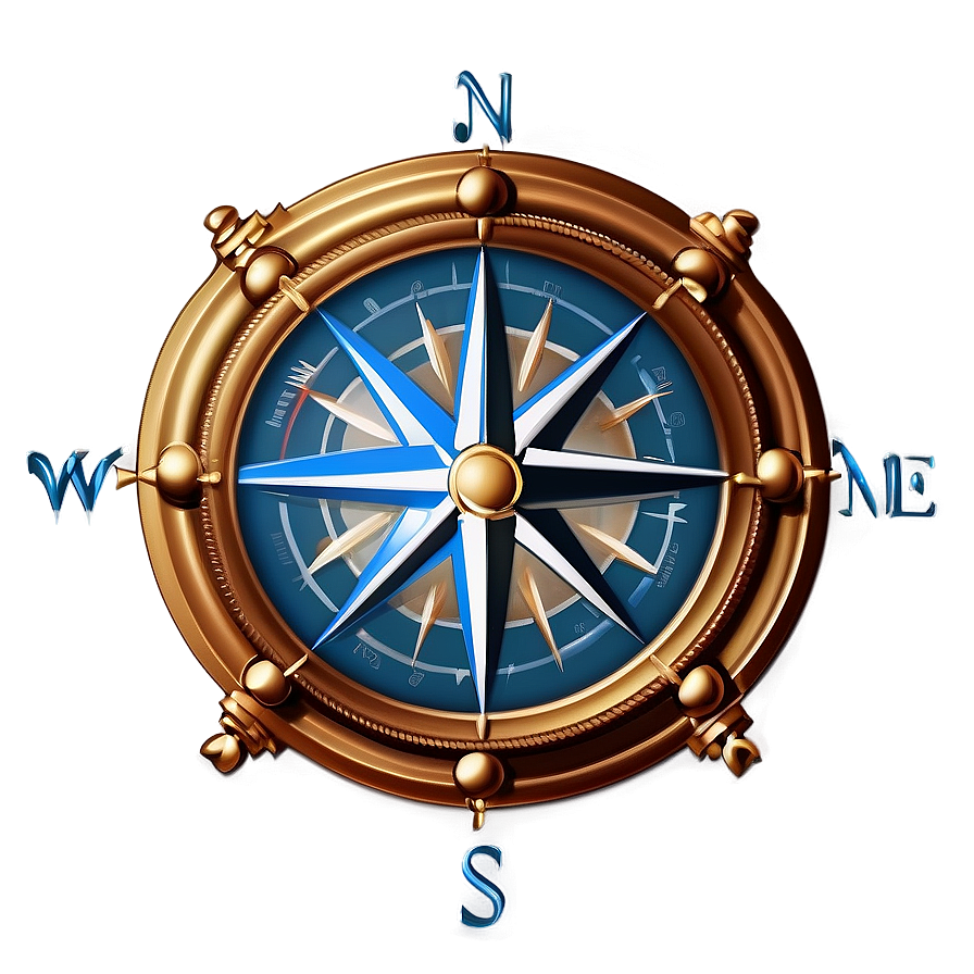 Vintage Compass Rose Design PNG 05252024 PNG with transparent background