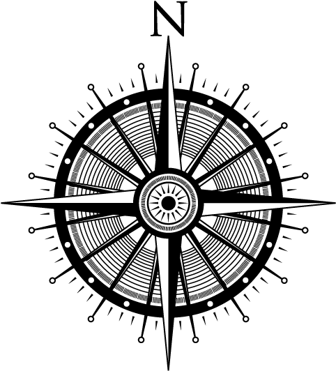 Vintage Compass Rose Illustration