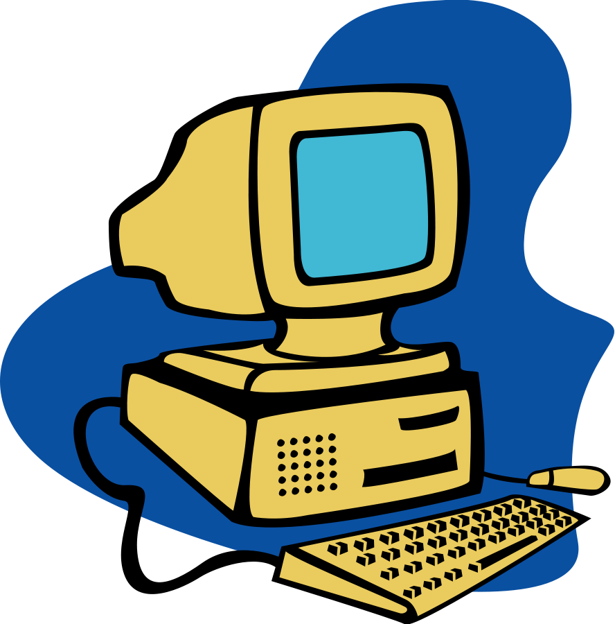 Vintage Computer Clipart