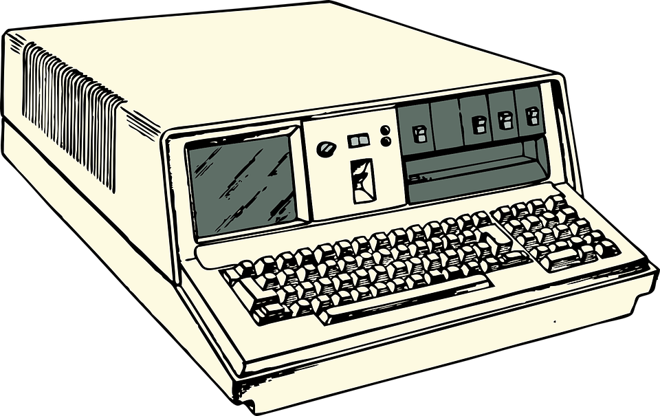 Vintage Computer Illustration