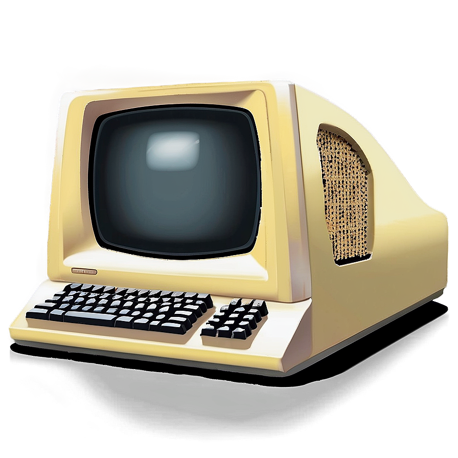 Vintage Computer PNG lml73 PNG with transparent background