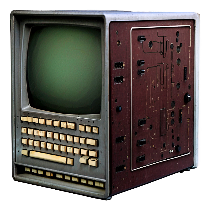 Vintage Computer PNG won PNG with transparent background