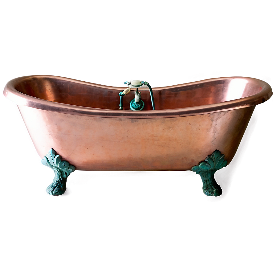 Vintage Copper Bathtub PNG 73 PNG image with a transparent background, free high-resolution download