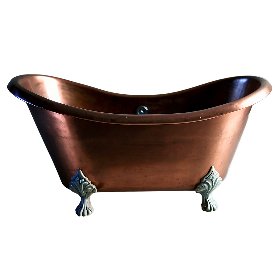Vintage Copper Bathtub PNG 93 PNG image with a transparent background, free high-resolution download