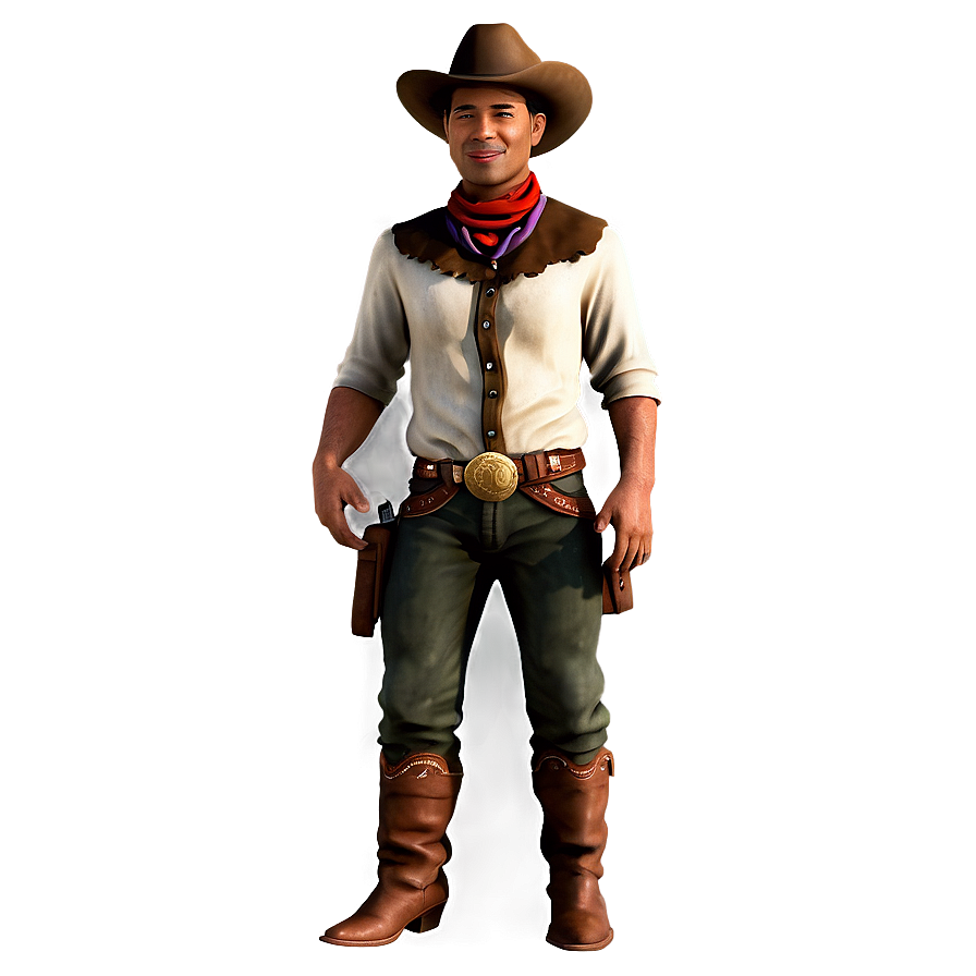 Vintage Cowboy Png 05212024