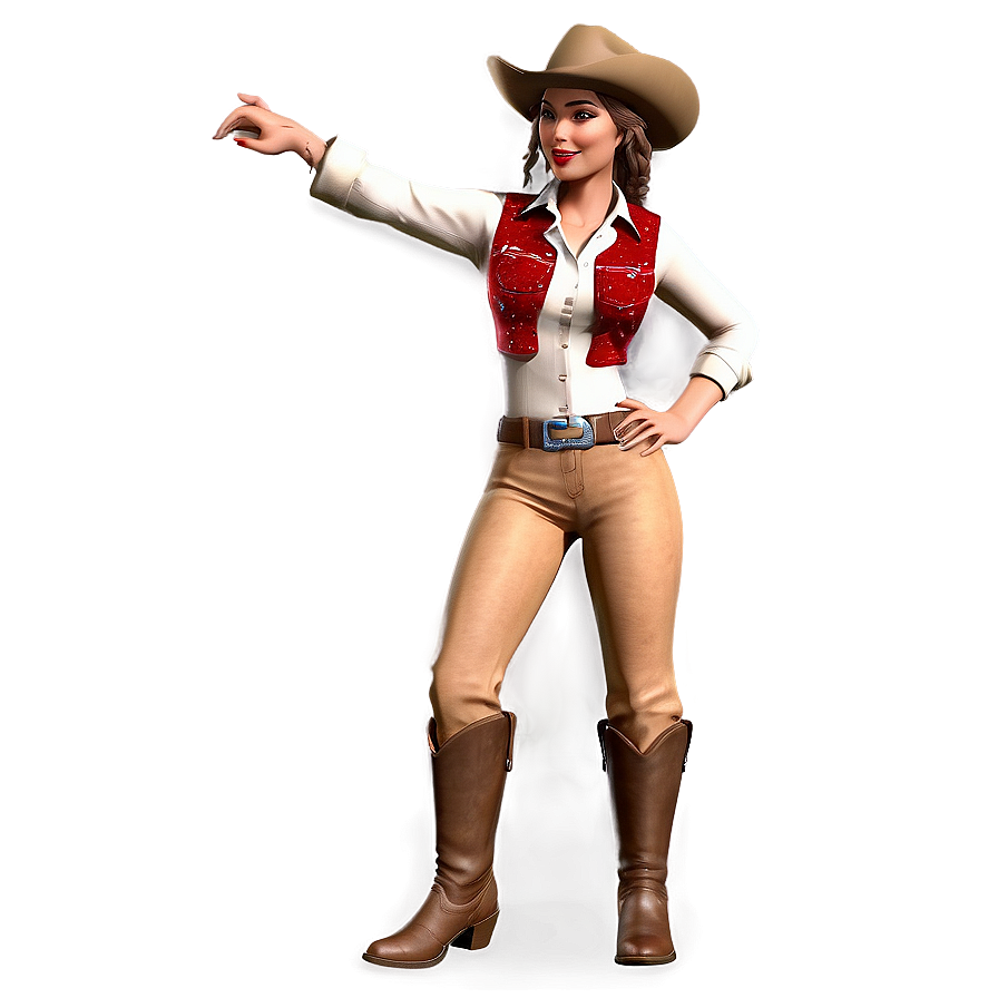 Vintage Cowgirl Outfit Png 97