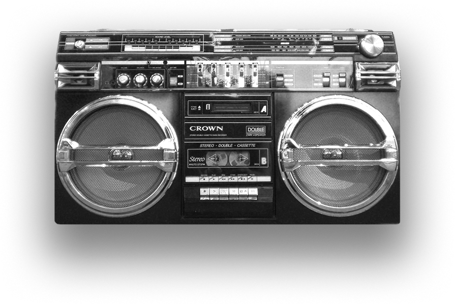 How Did You Get Into The Scene - Old School Boombox, HD Png Download PNG with transparent background