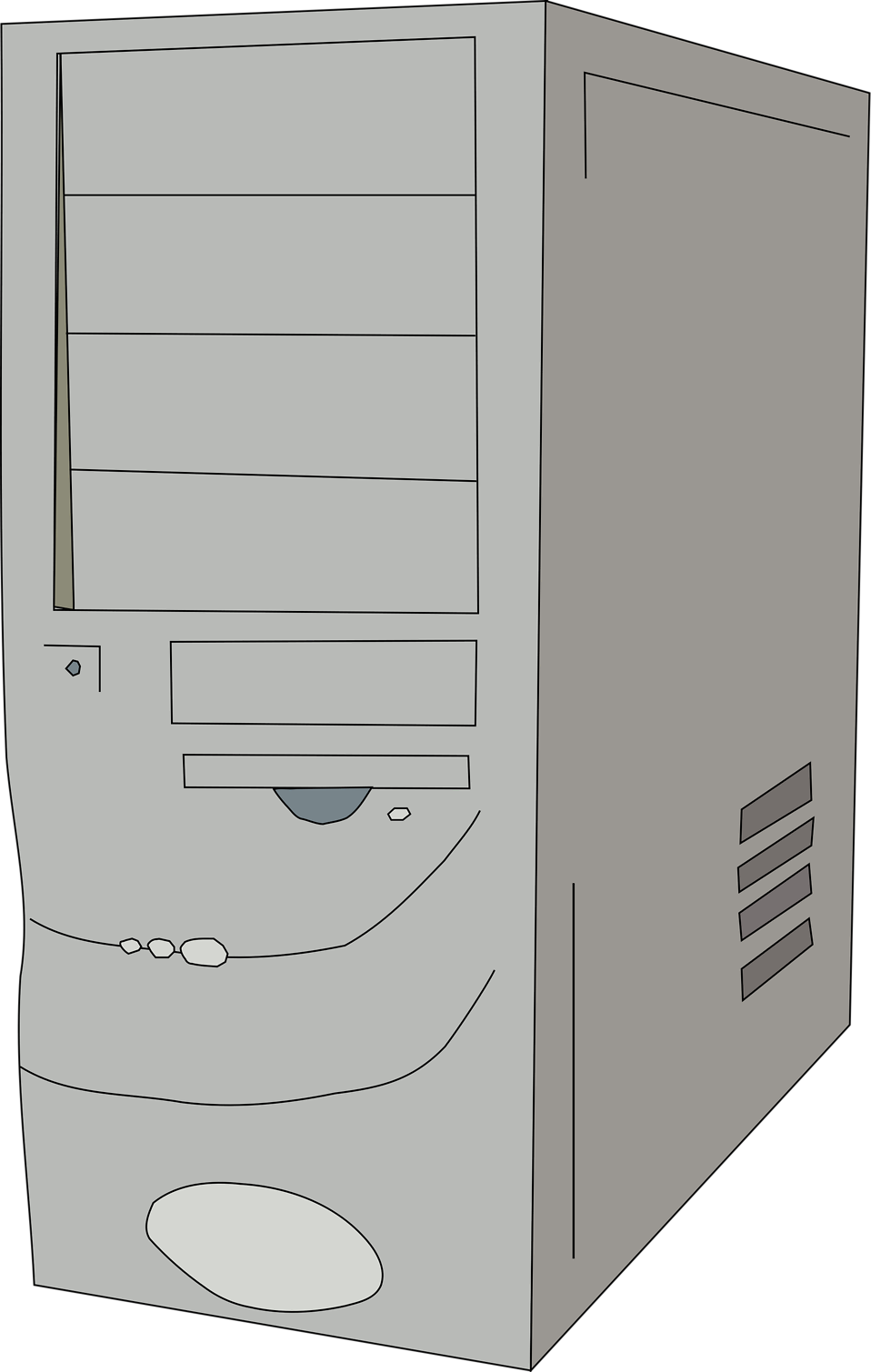 Transparent Case Clipart - Old Computer Case Png, Png Download PNG image with a transparent background, free high-resolution download