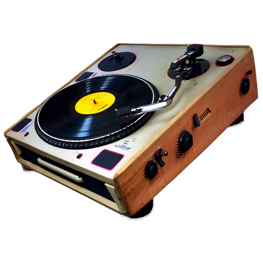 Vintage Dj Turntable Png Omc