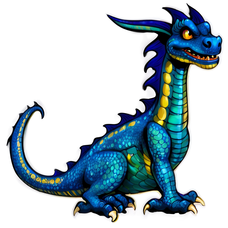 Vintage Dragon Clipart Png 43