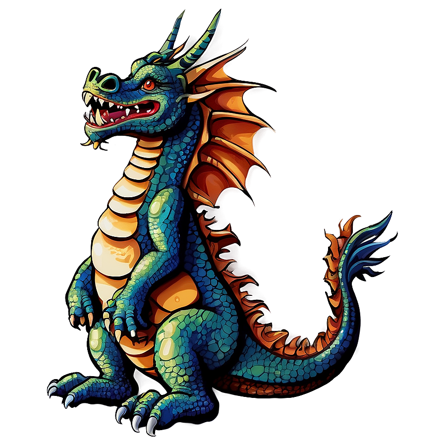 Vintage Dragon Clipart Png Lnb