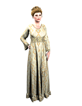 Vintage Elegance3 D Model PNG with transparent background