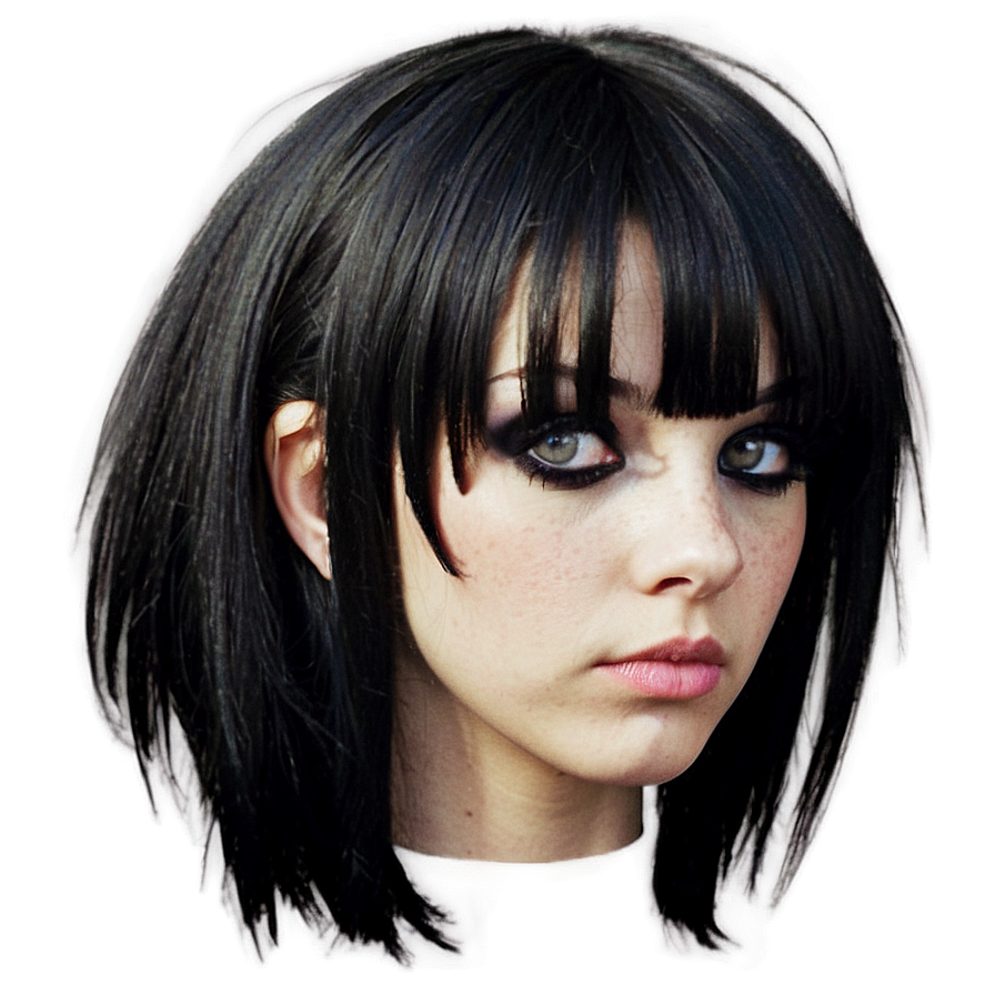 Vintage Emo Hair Style Png Mbt45